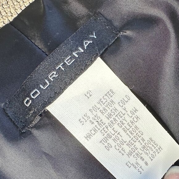 Vintage Courtenay Tapestry Blazer Fall Floral Jacquard Jacket Sz 12 - Picture 7 of 10